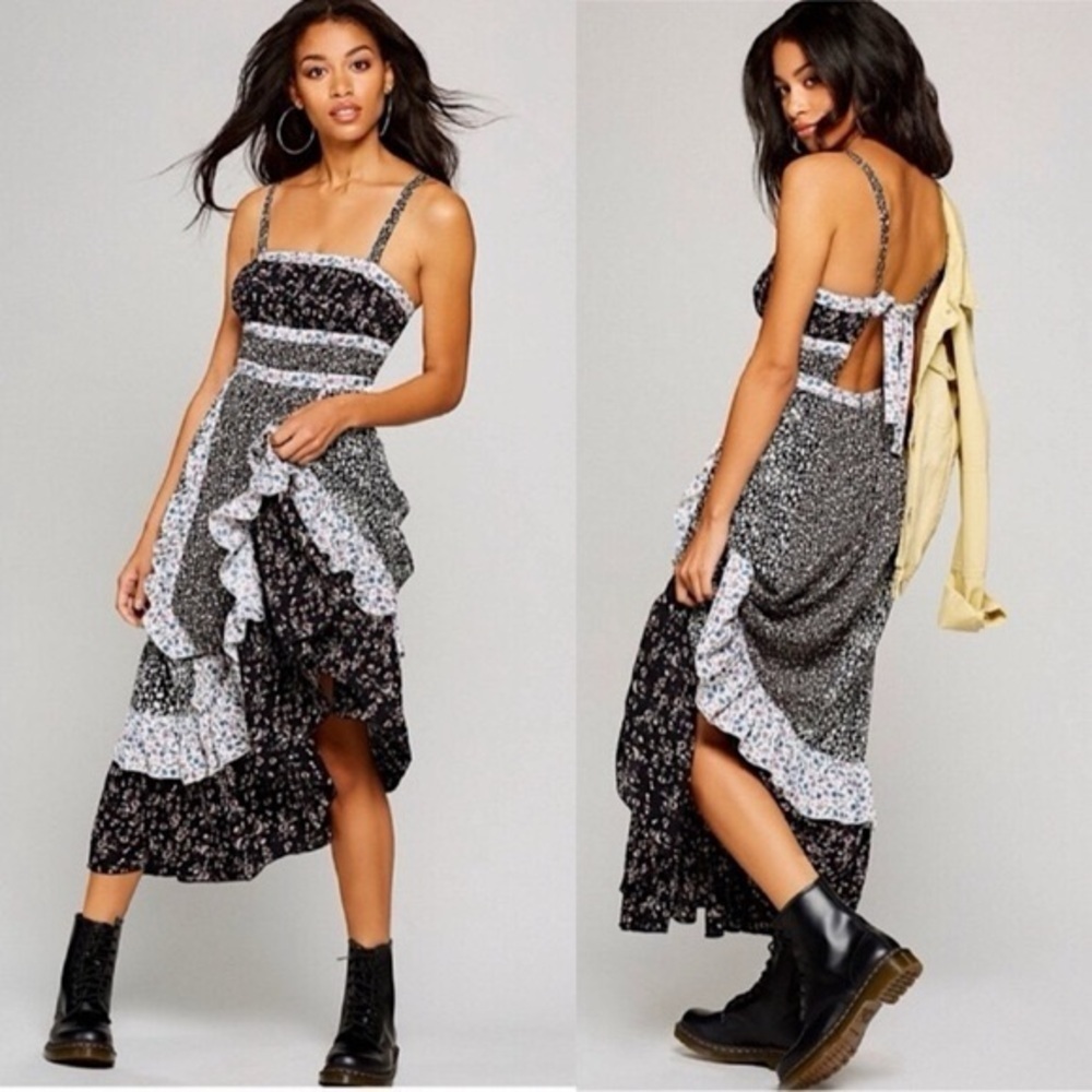 Free People Yesica Mixed Floral Maxi Dress